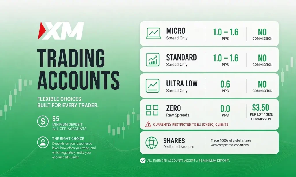 XM Account Types Explained